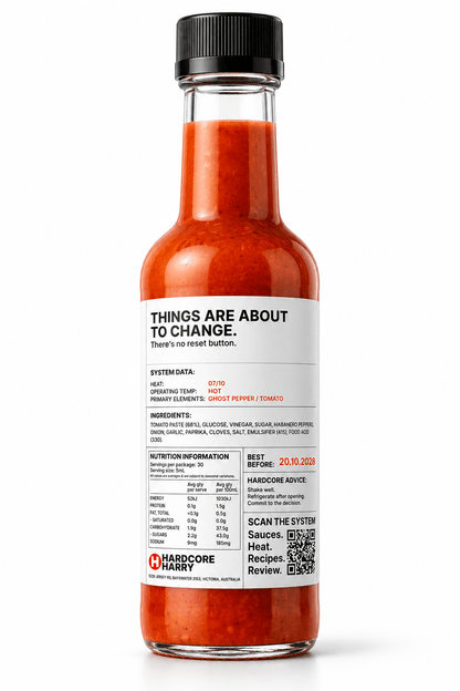 H-04 IGNITION Ghost Pepper Ketchup Hot Sauce - Hardcore Harry