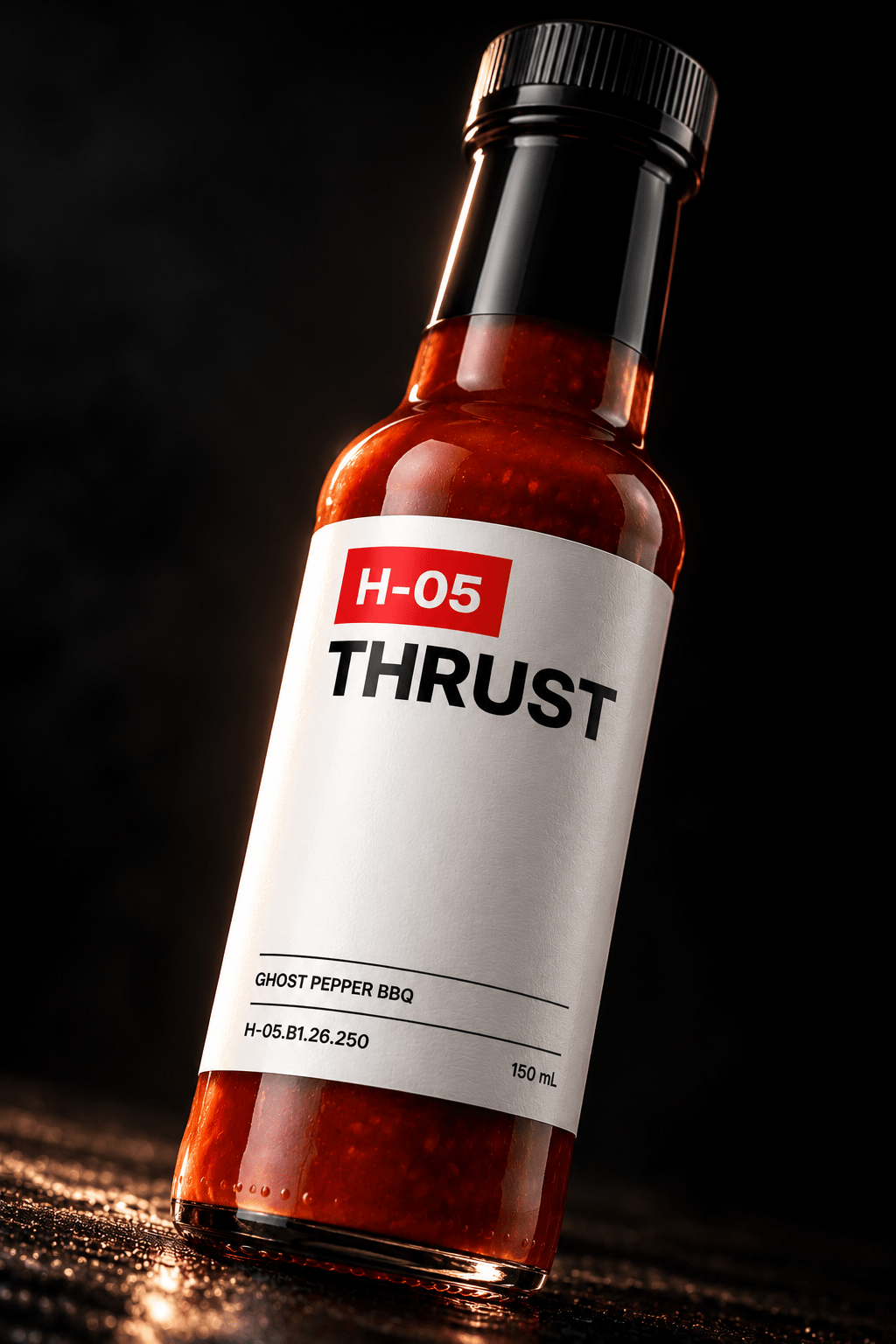 H-05 THRUST Ghost Pepper BBQ Hot Sauce - Hardcore Harry