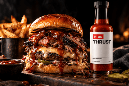 H-05 THRUST Ghost Pepper BBQ Hot Sauce - Hardcore Harry