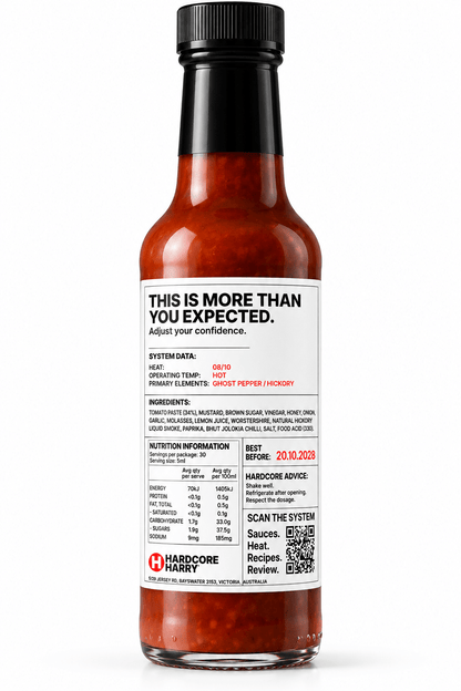 H-05 THRUST Ghost Pepper BBQ Hot Sauce - Hardcore Harry