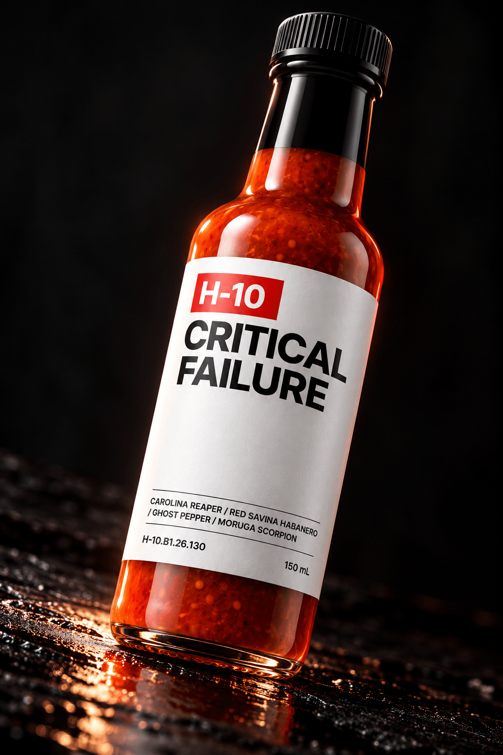 H-10 CRITICAL FAILURE Hot Sauce - Hardcore Harry
