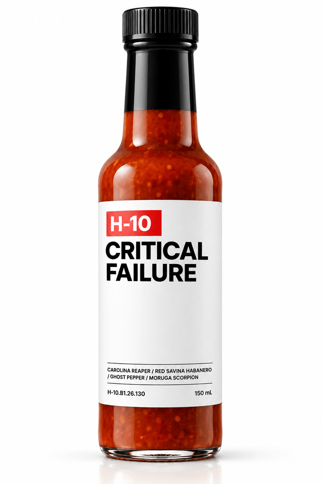 H-10 CRITICAL FAILURE hot sauce